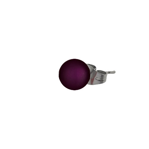 Ohrstecker aubergine